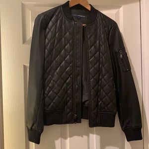French Connection Quilted Bomber Jacket